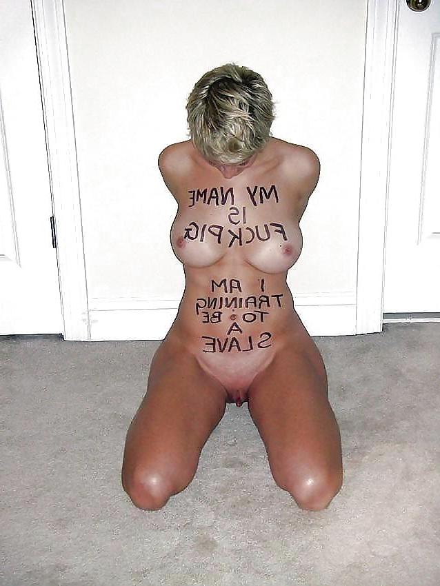 25P Dirty Marker Text On Submissive Sluts