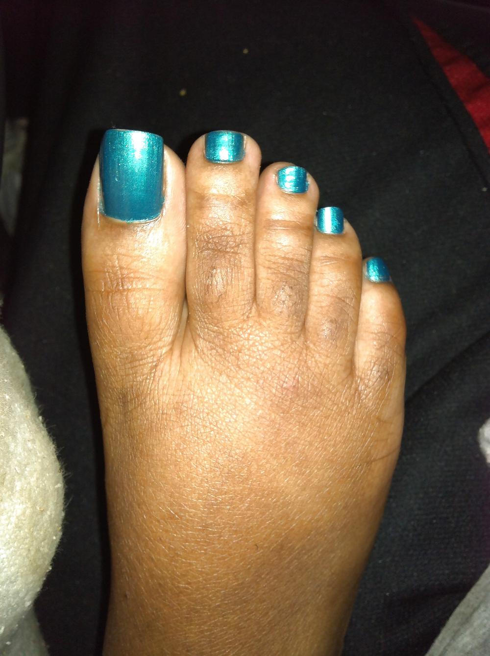12P Teal Blue Car Footjob