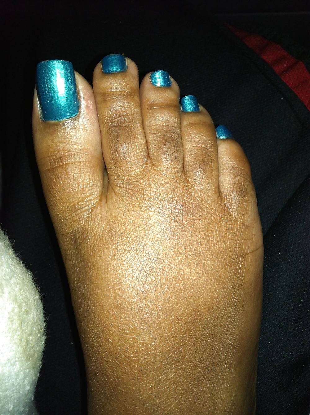 12P Teal Blue Car Footjob