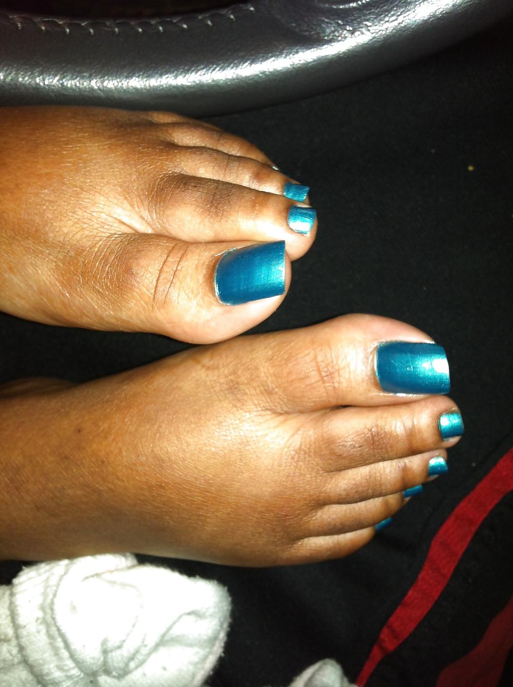 12P Teal Blue Car Footjob
