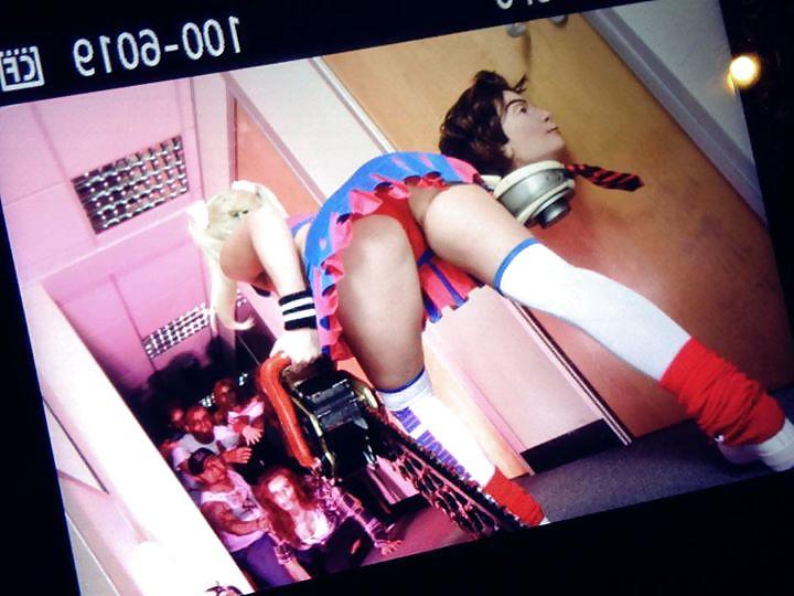 25P Cosplay upskirts