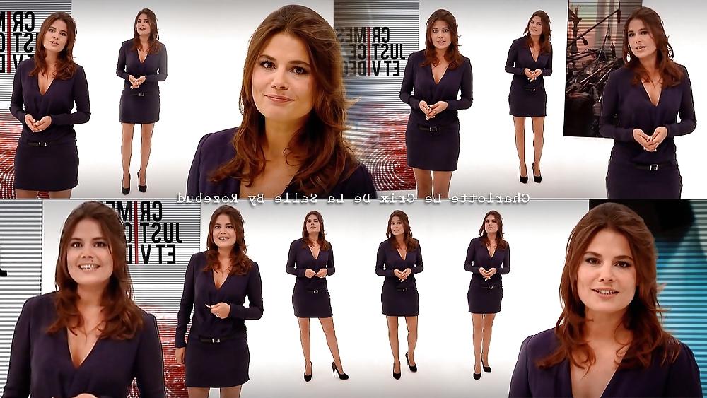 25P Charlotte Le Grix de la Salle Beautiful French TV Presenter