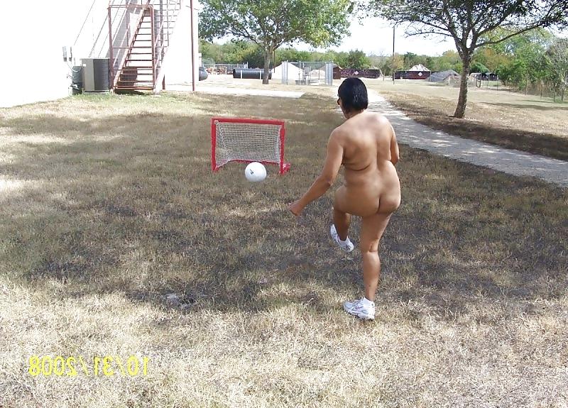 6P Playing a little soccer