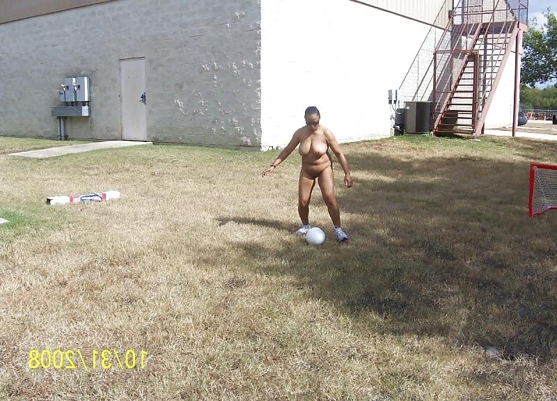 6P Playing a little soccer