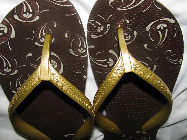 25P Havaianas High Light II – Marrom mit langen Haaren