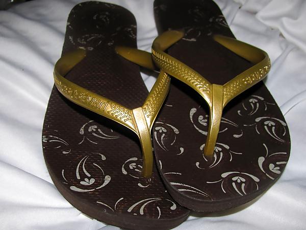 25P Havaianas High Light II – Marrom mit langen Haaren