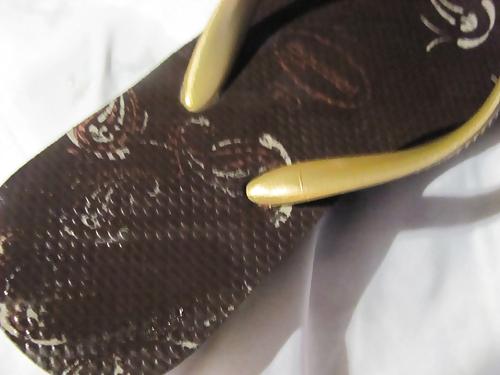 25P Havaianas High Light II – Marrom mit langen Haaren