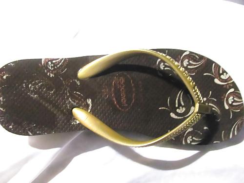 25P Havaianas High Light II – Marrom mit langen Haaren