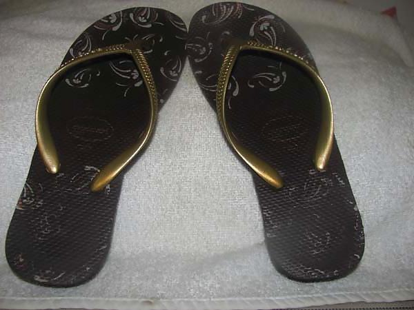 25P Havaianas High Light II – Marrom mit langen Haaren