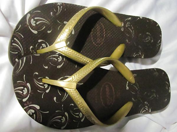 25P Havaianas High Light II – Marrom mit langen Haaren