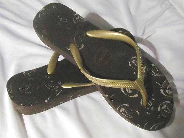 25P Havaianas High Light II – Marrom mit langen Haaren