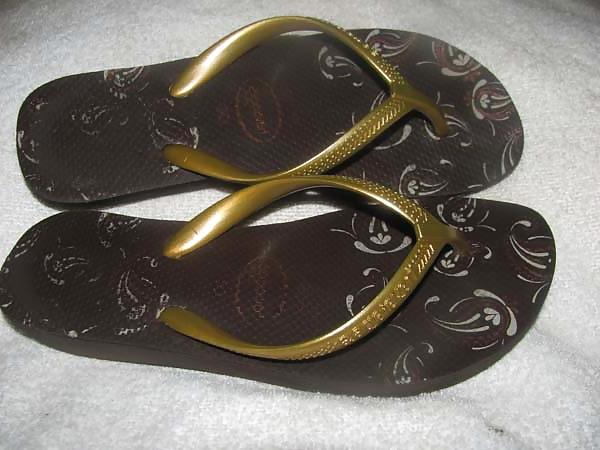 25P Havaianas High Light II – Marrom mit langen Haaren