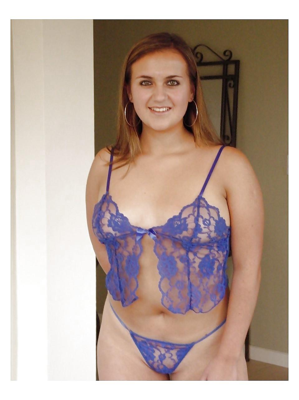 12P Hottie in Blue Lingere