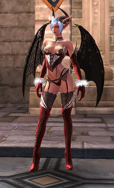 7P Red Halloween Costum for Tera Online