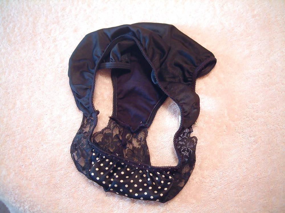 10P Blue nylon panty cum
