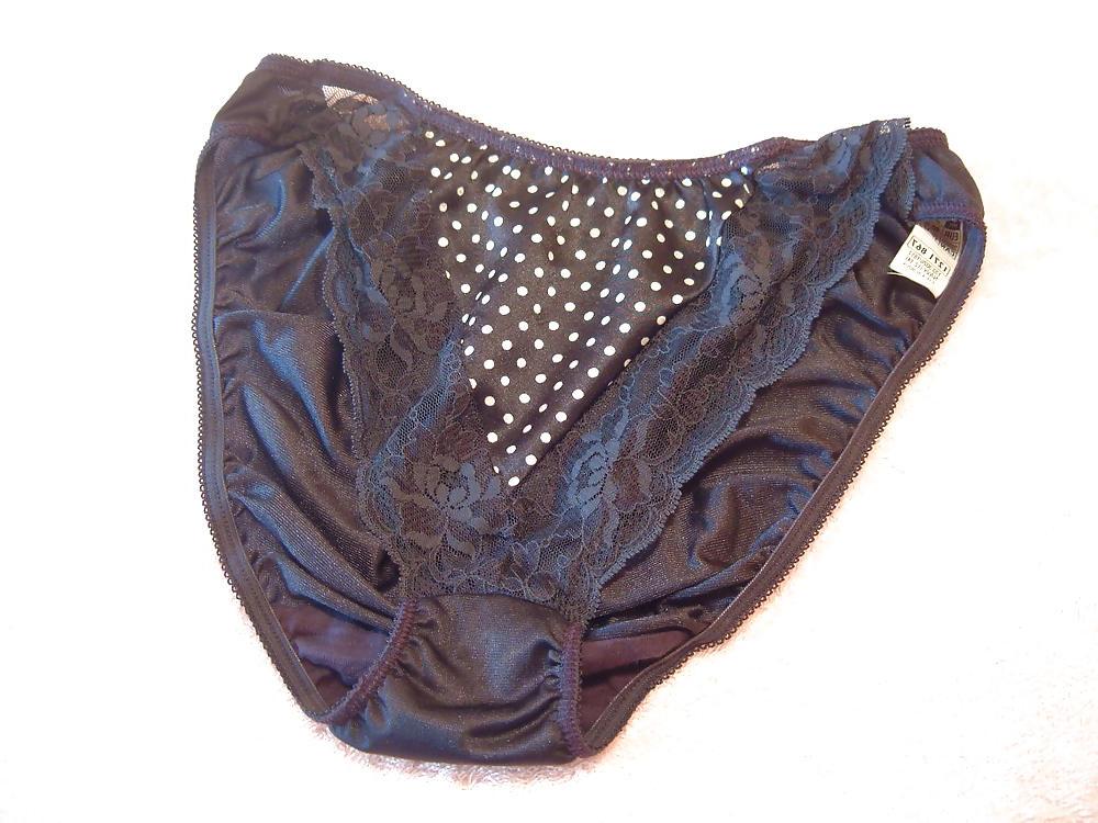 10P Blue nylon panty cum