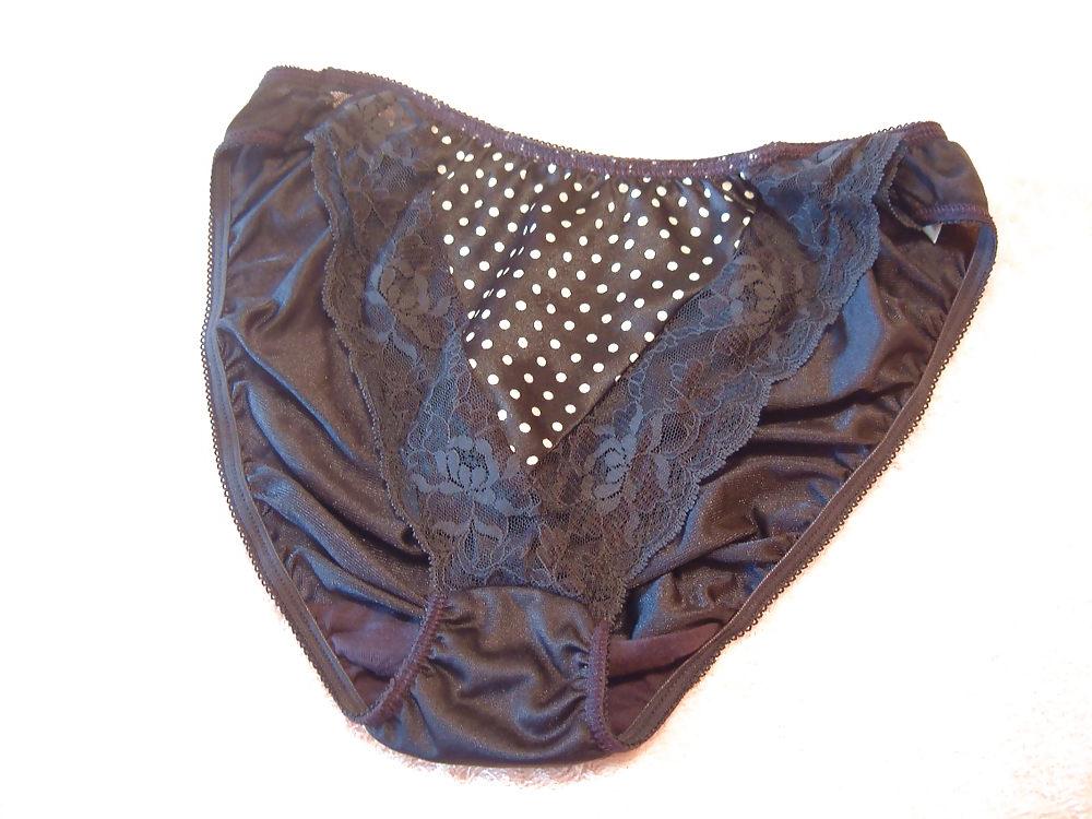 10P Blue nylon panty cum