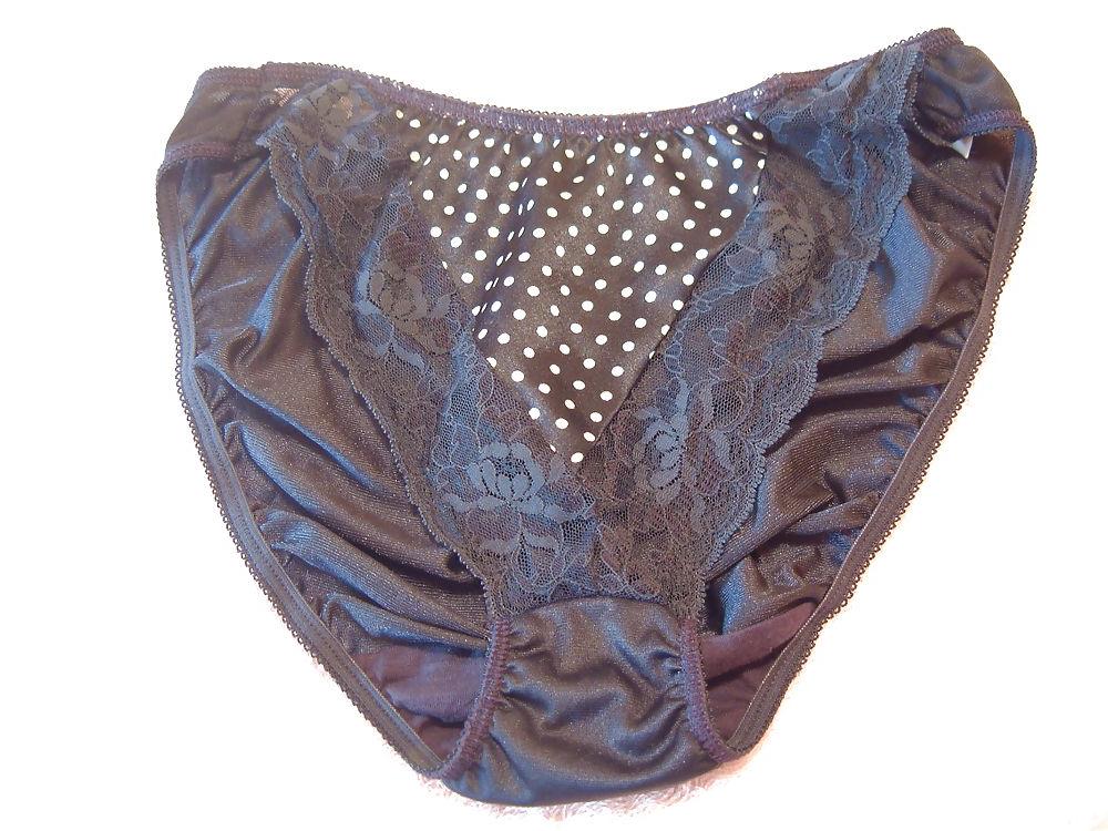 10P Blue nylon panty cum