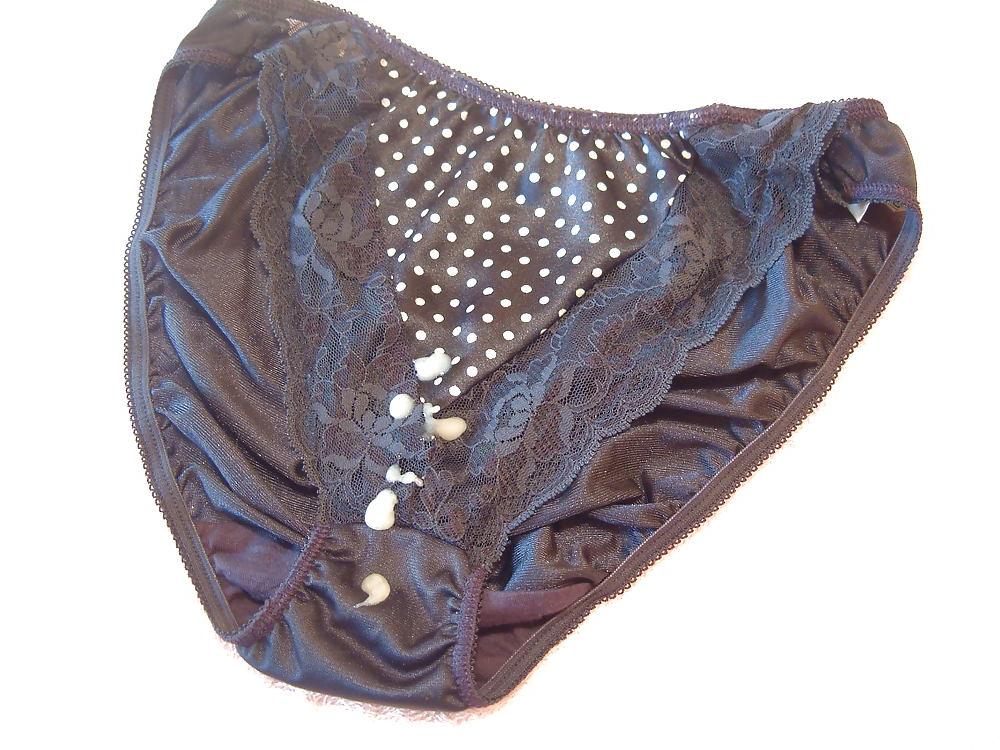 10P Blue nylon panty cum