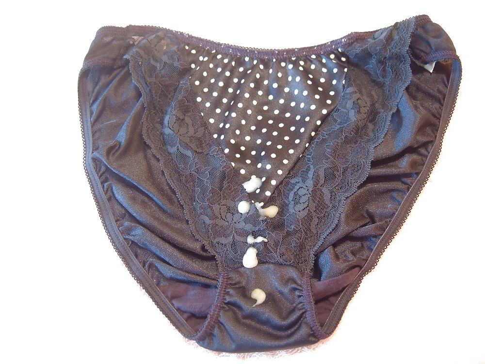 10P Blue nylon panty cum