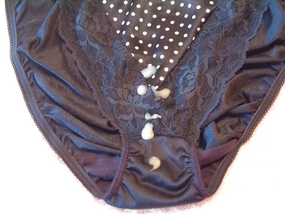 10P Blue nylon panty cum