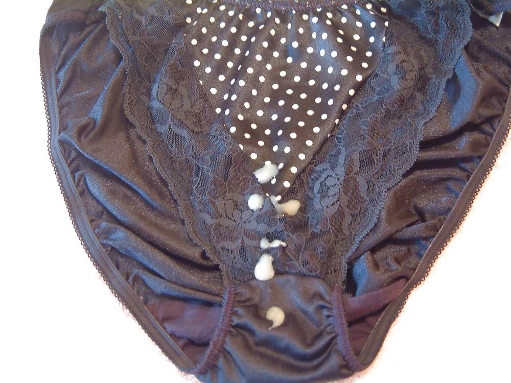 10P Blue nylon panty cum