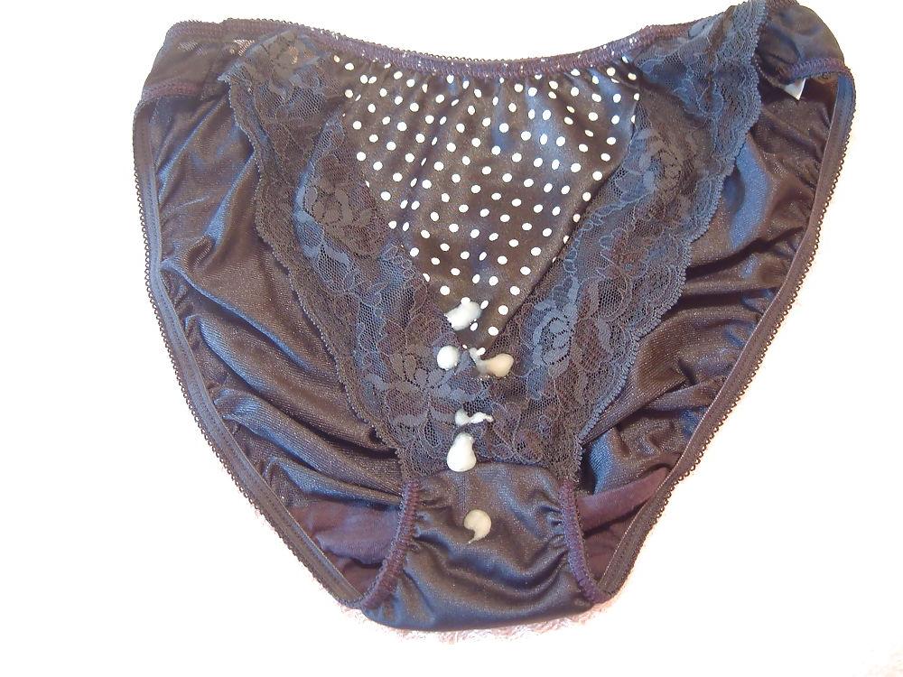 10P Blue nylon panty cum