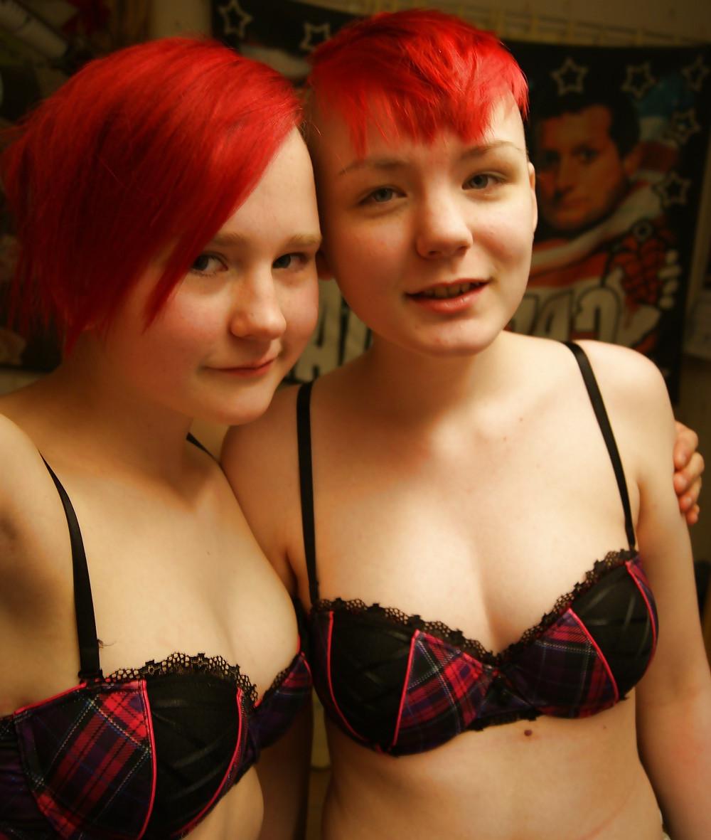 25P Emo Teen Showing Off Her Little Tits And Petite Body