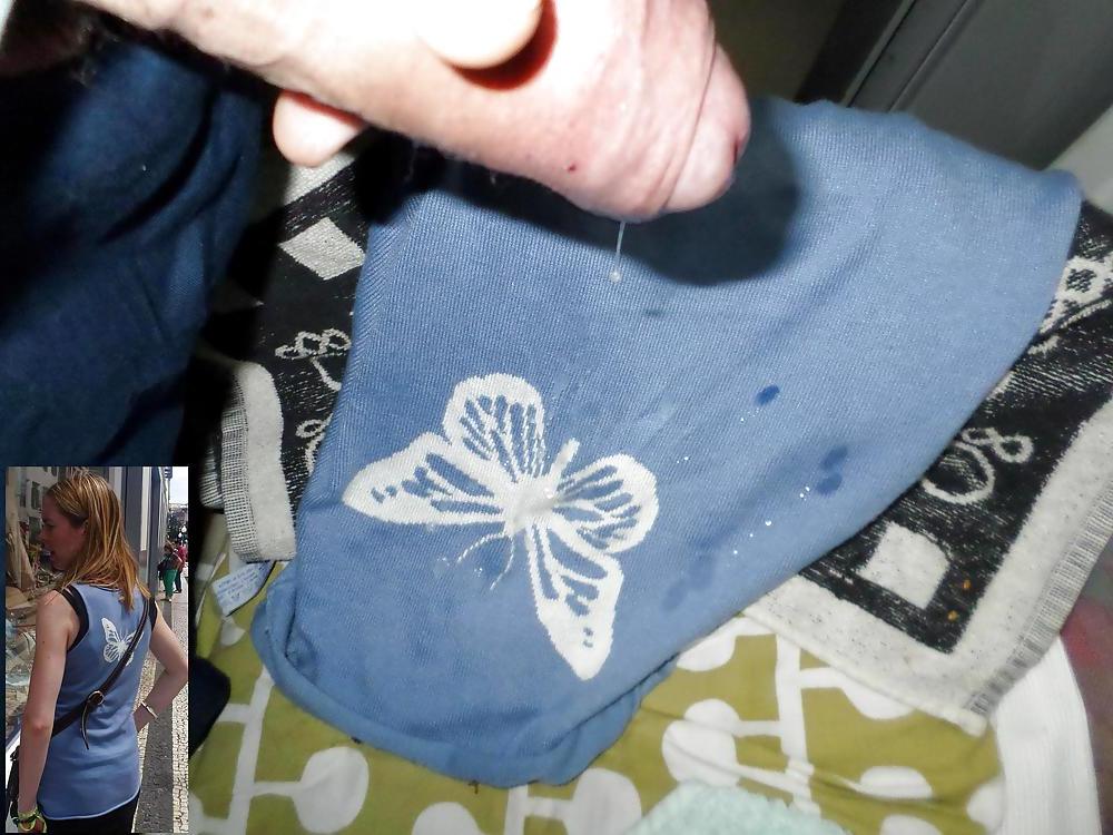 24P Cum on my WIfe's Blue Top