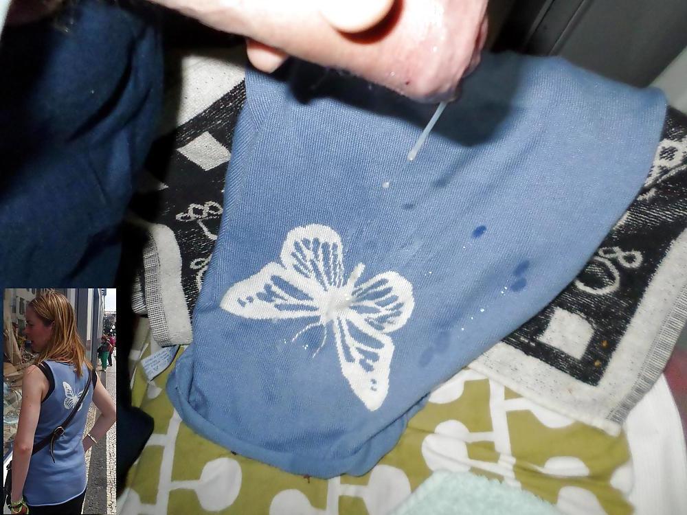 24P Cum on my WIfe's Blue Top