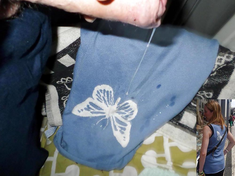 24P Cum on my WIfe's Blue Top