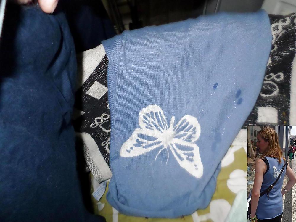 24P Cum on my WIfe's Blue Top