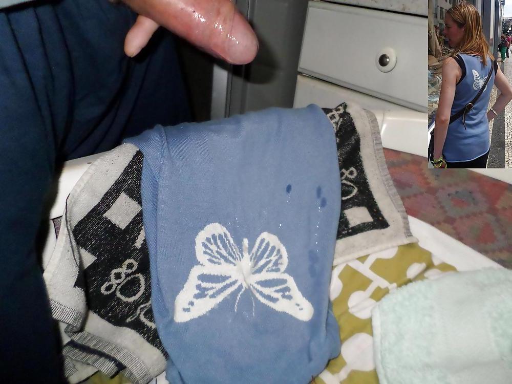 24P Cum on my WIfe's Blue Top