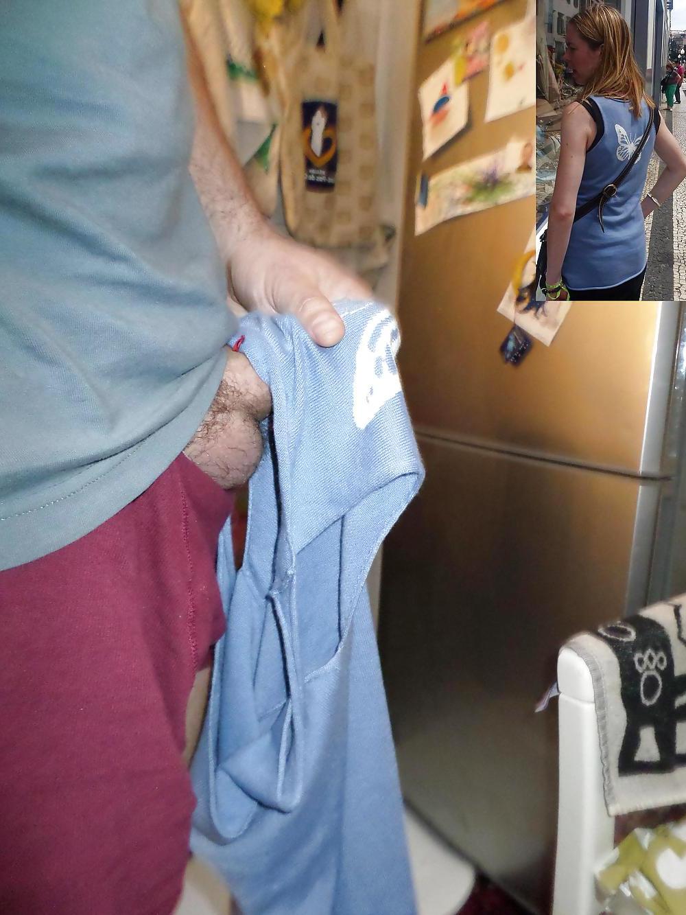 24P Cum on my WIfe's Blue Top