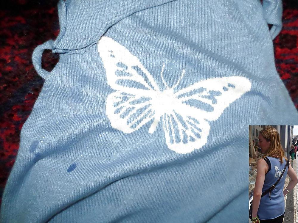 24P Cum on my WIfe's Blue Top