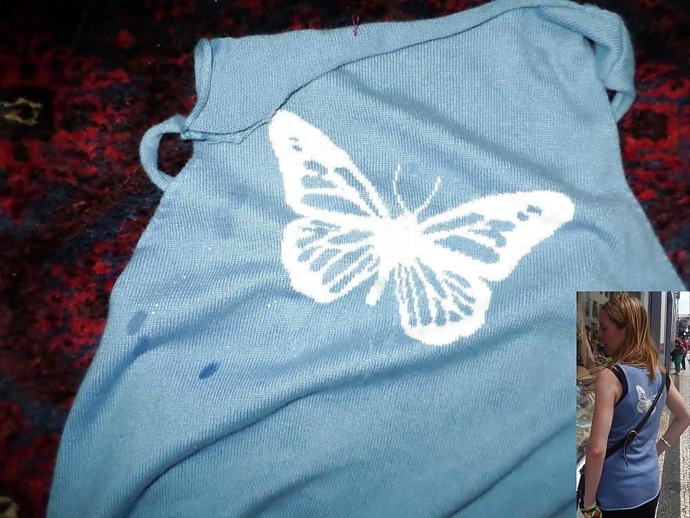 24P Cum on my WIfe's Blue Top