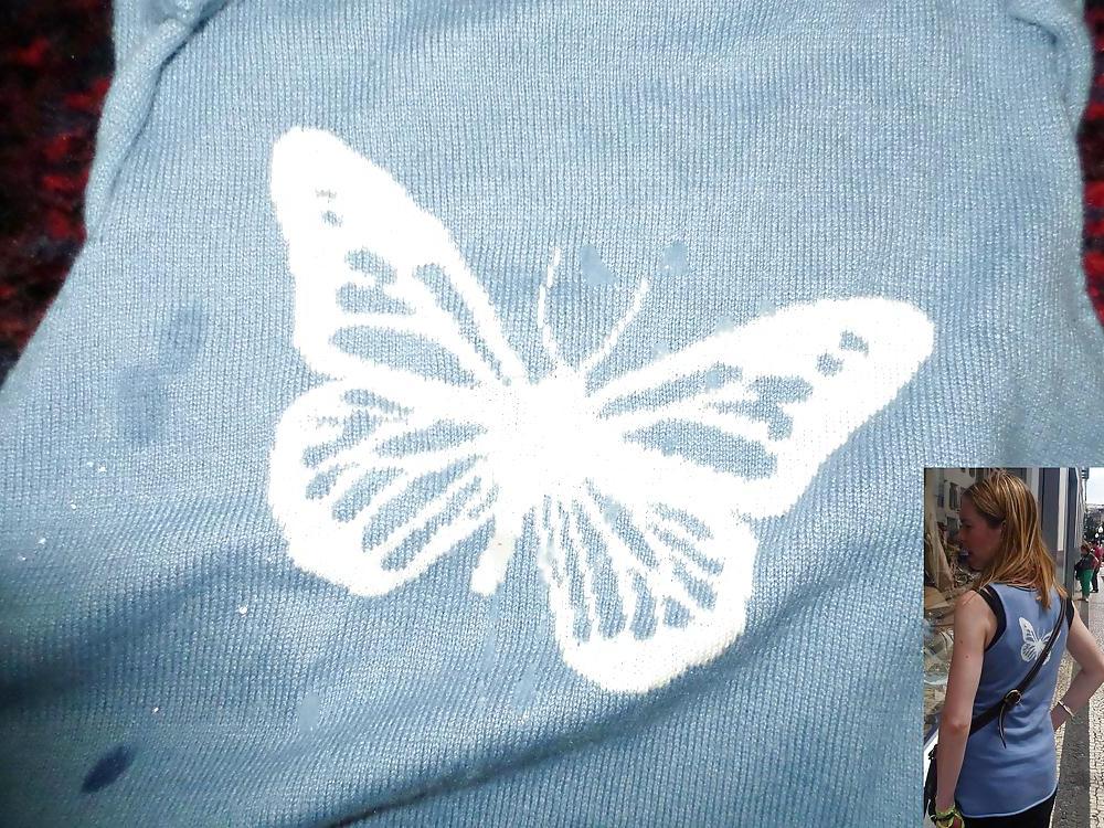 24P Cum on my WIfe's Blue Top
