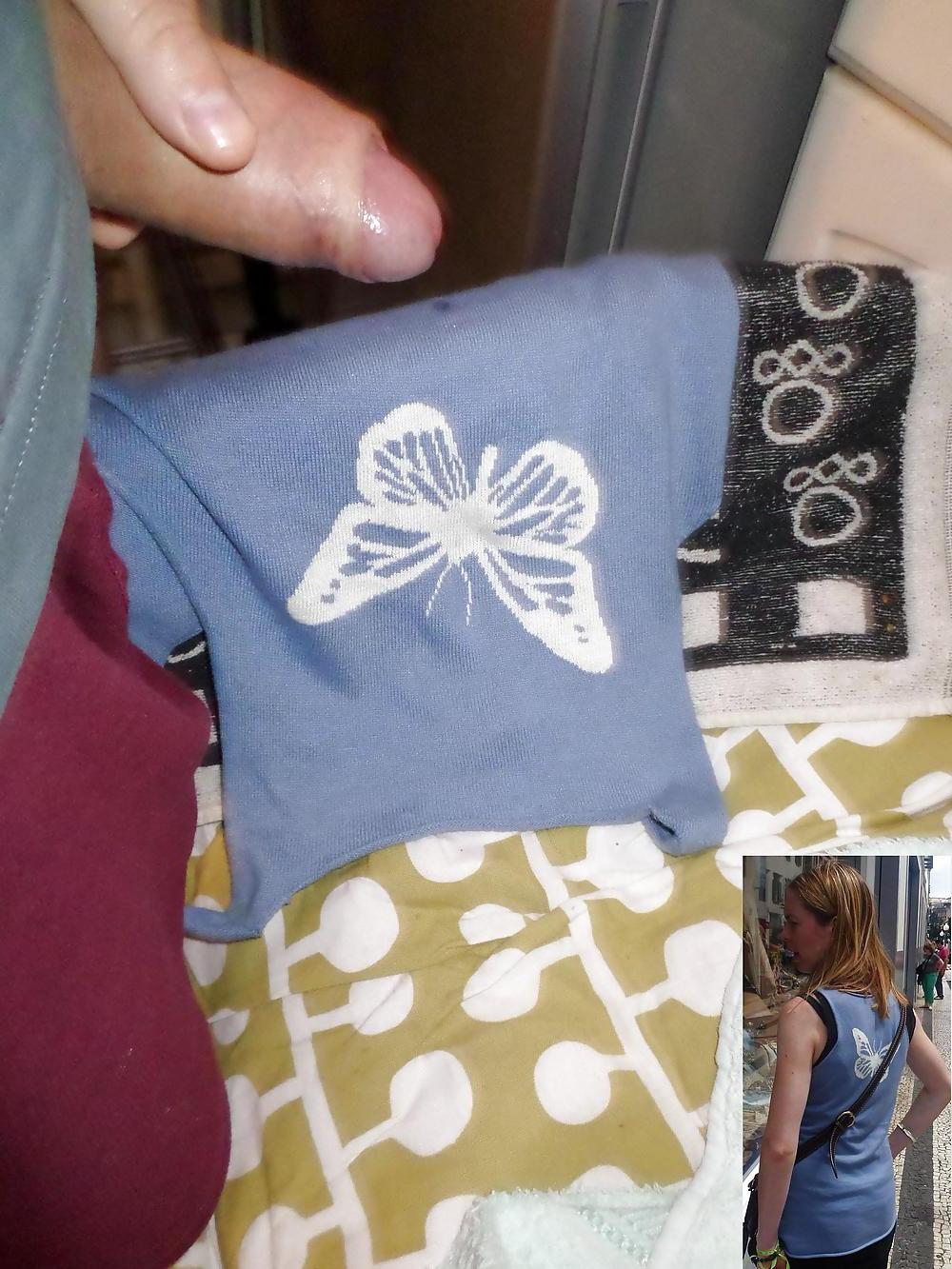 24P Cum on my WIfe's Blue Top