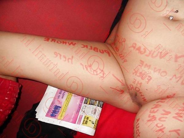 9P Kinky nasty body writing
