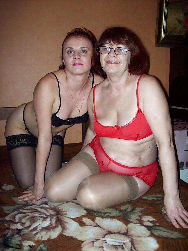 25P Russian mature women in stockings and pantyhose!