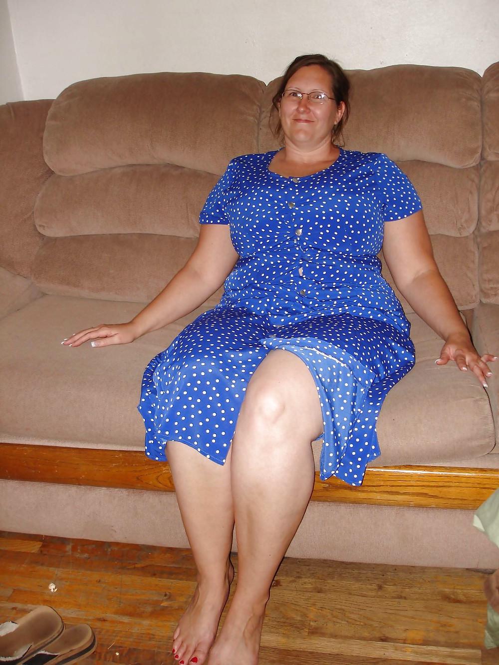 25P Blue with white poka dots