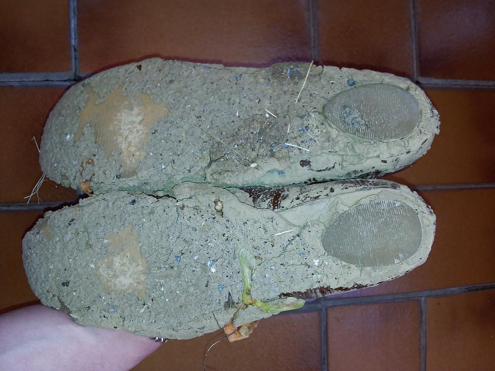 25P Wifes mud sludge dirty ballerinas flats shoes