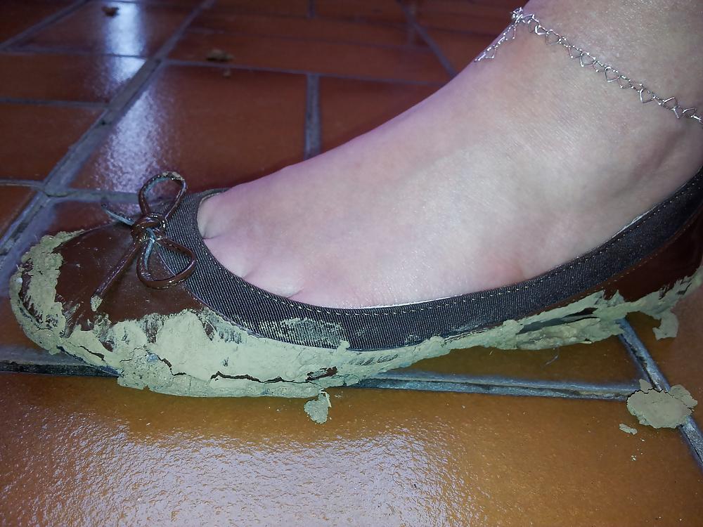 25P Wifes mud sludge dirty ballerinas flats shoes