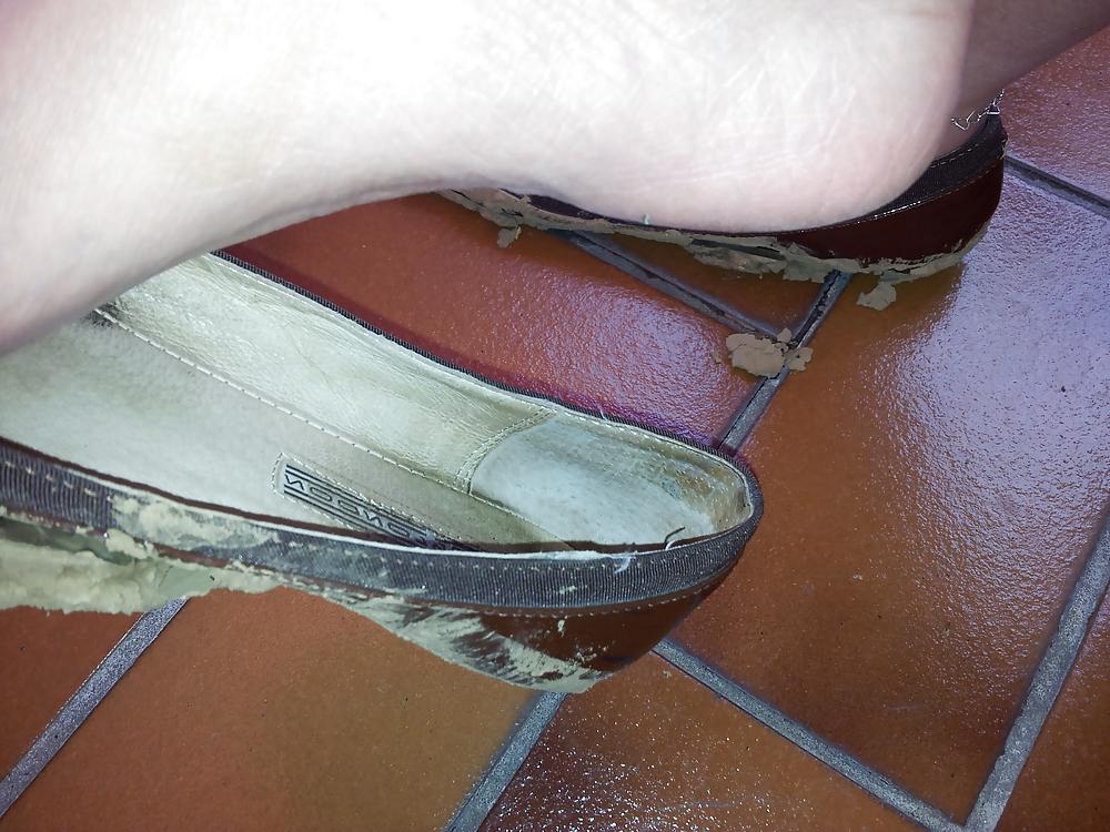 25P Wifes mud sludge dirty ballerinas flats shoes