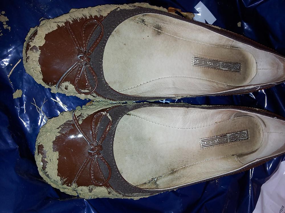 25P Wifes mud sludge dirty ballerinas flats shoes