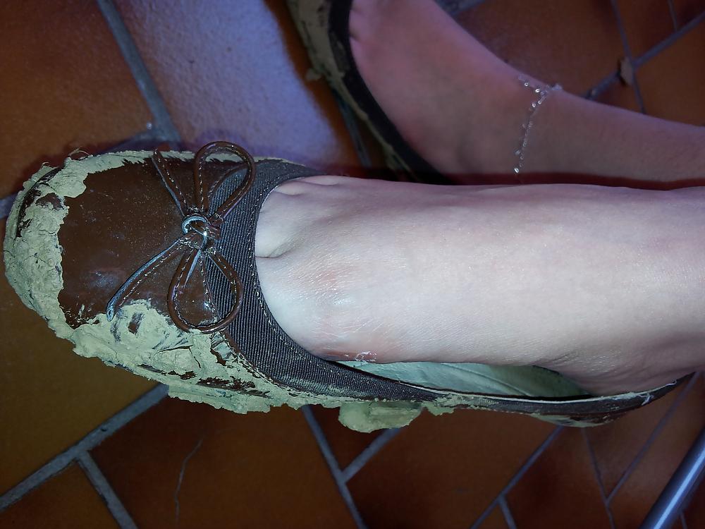 25P Wifes mud sludge dirty ballerinas flats shoes
