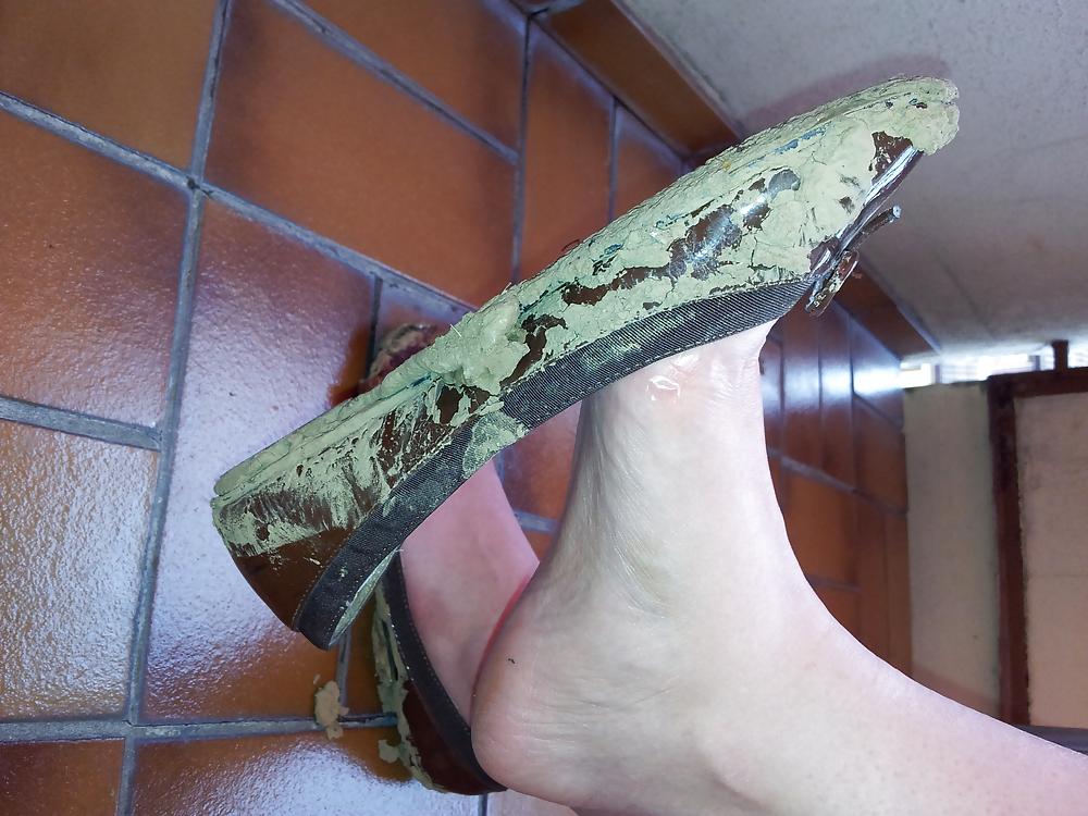 25P Wifes mud sludge dirty ballerinas flats shoes