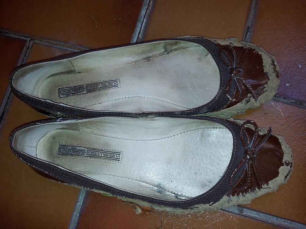 25P Wifes mud sludge dirty ballerinas flats shoes