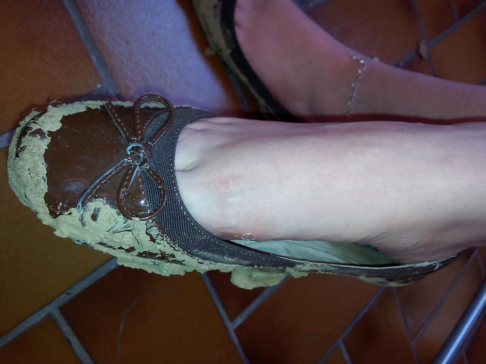 25P Wifes mud sludge dirty ballerinas flats shoes