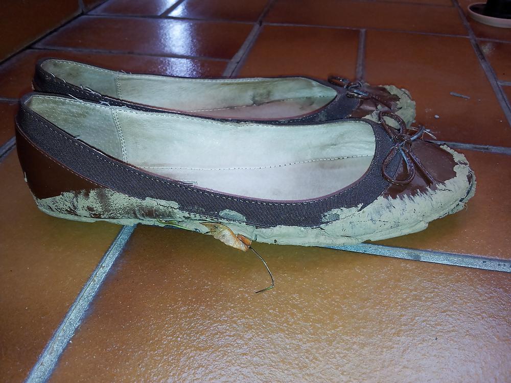 25P Wifes mud sludge dirty ballerinas flats shoes